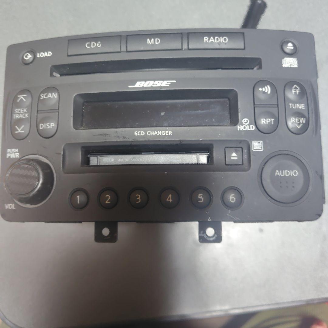 Z33中期純正BOSE 6CDチェンジャーオーディオデッキ PP-4105L - メルカリ