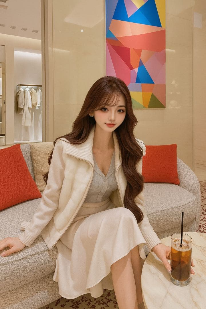 DHOLIC 2WAYニット スリーブ エコファー ダウン ジャンパー 韓国