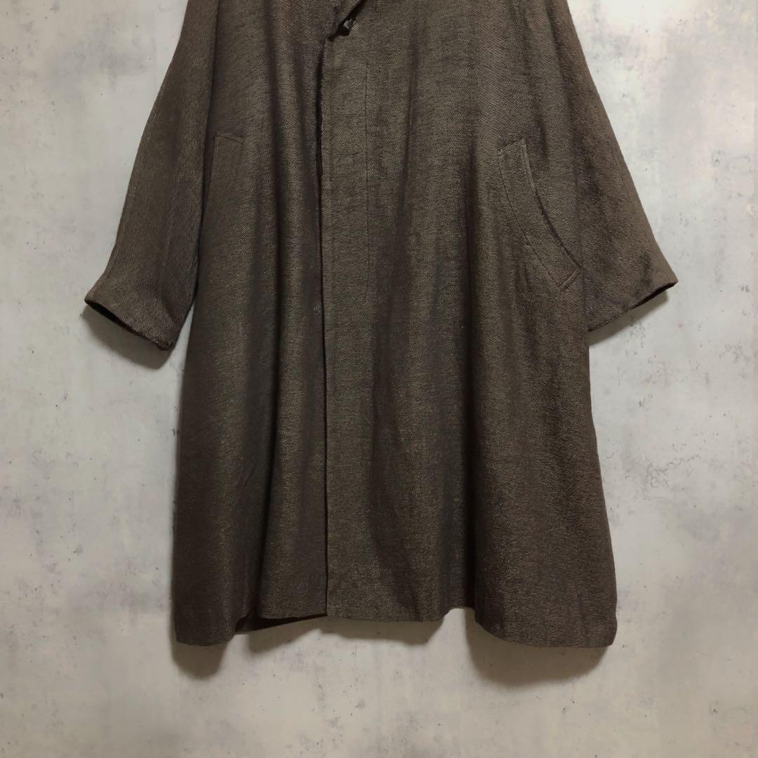 ヨーガンレール JURGEN LEHL ウールリネンツイルロングコート - メルカリ