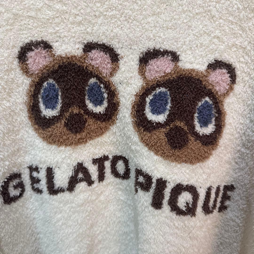 ジェラピケ あつまれどうぶつの森 つぶまめ ジャガードプルオーバー