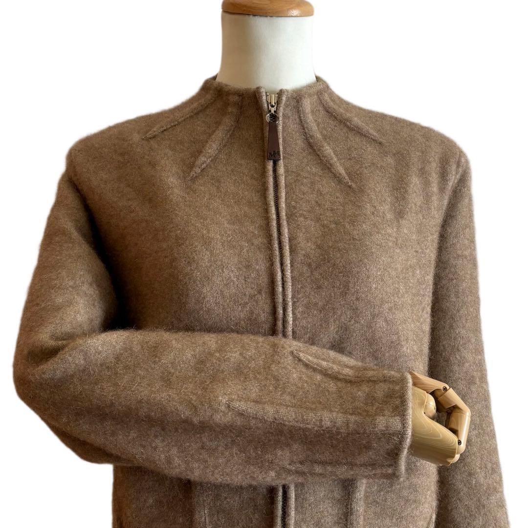 MERINOMINK】希少素材 ポッサムファーxメリノウールニットブルゾン