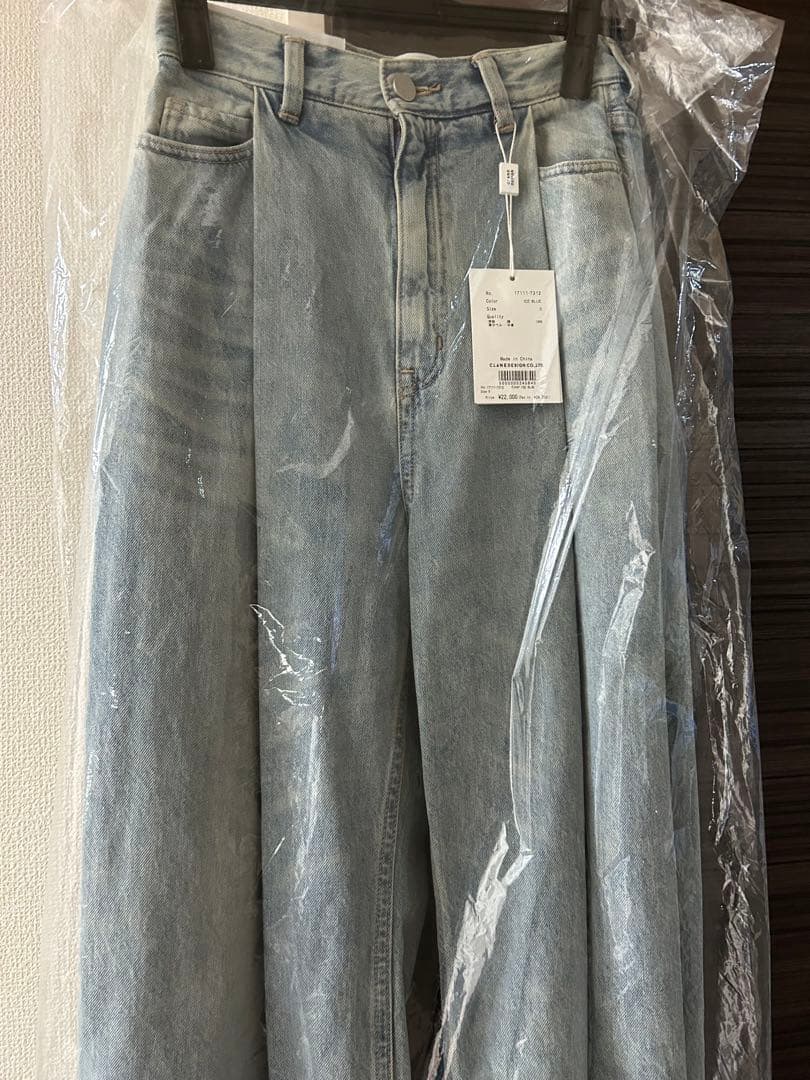 SuzuHirose×CLANE TUCK WIDE DENIM PANTS美品 - メルカリ