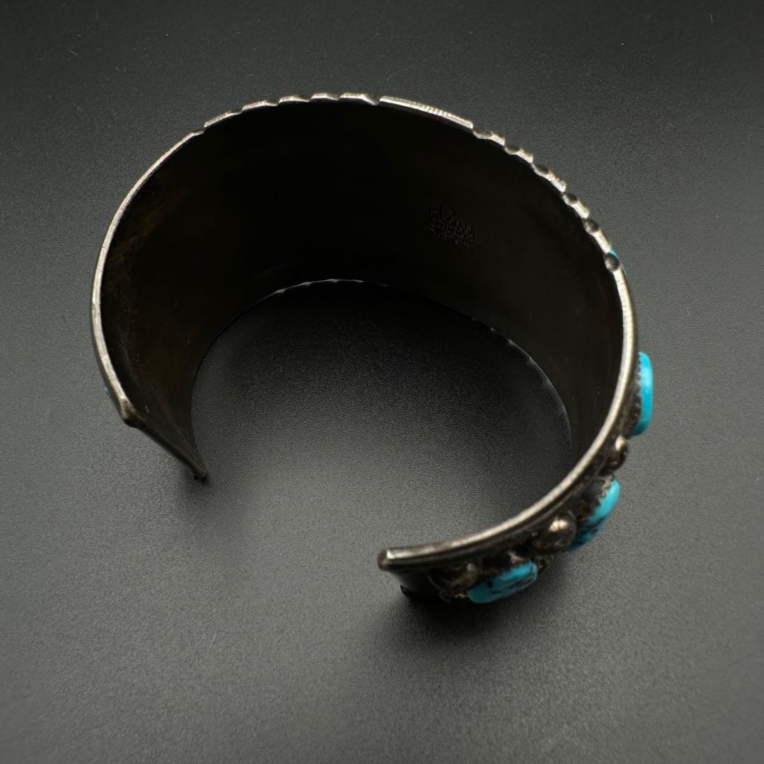 Navajo Tommy Mooreキングマン ナゲットターコイズ バングル|mercari