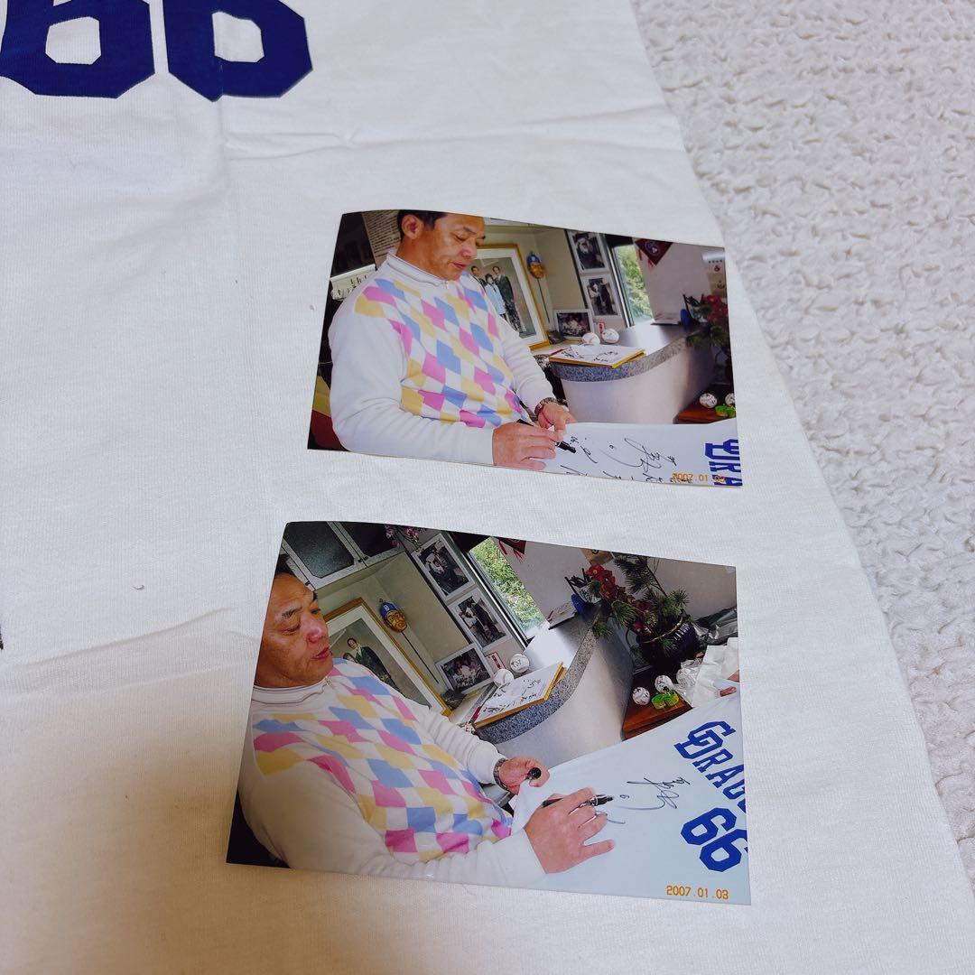 ドラゴンズ落合博満 直筆サインTシャツ #66 - メルカリ