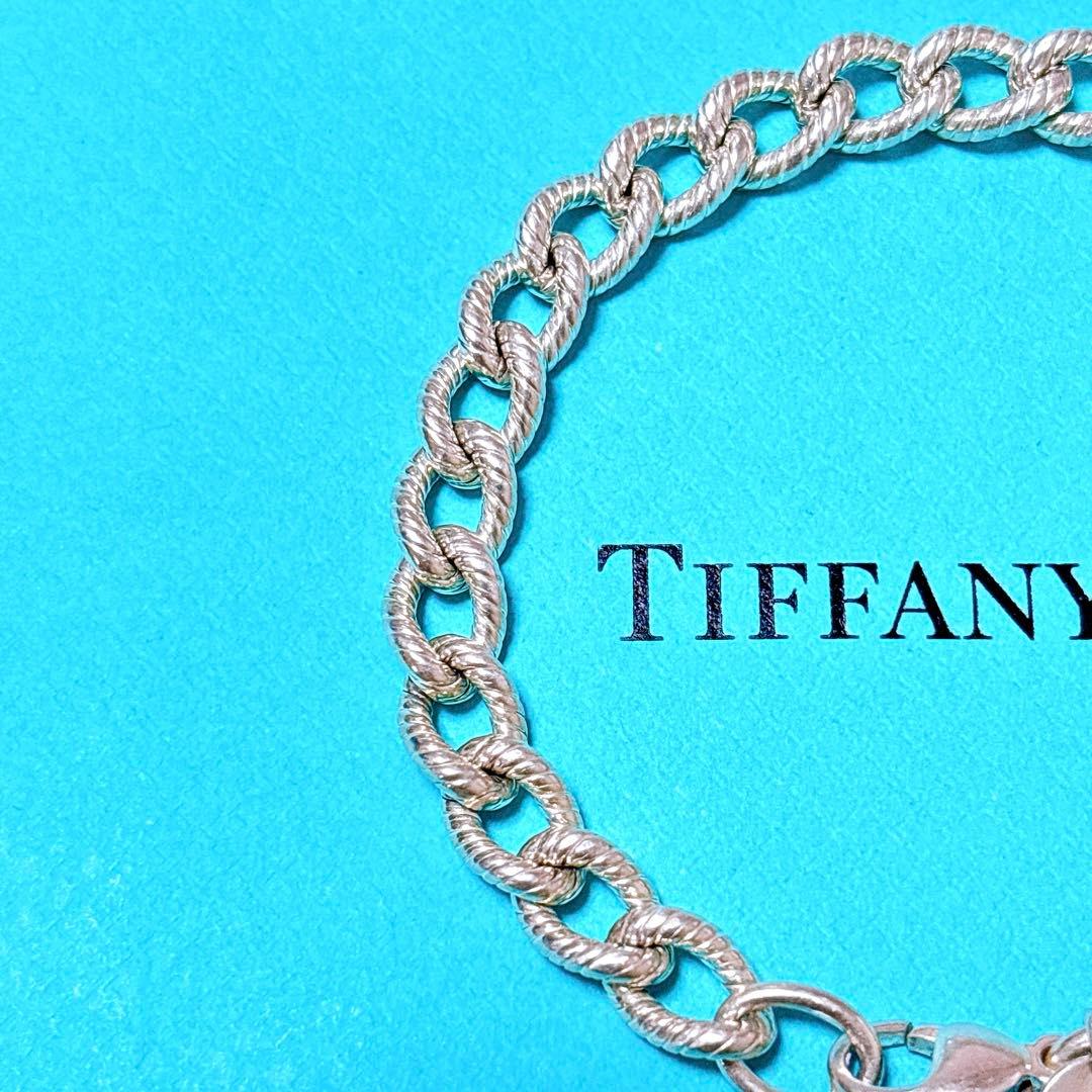 【美品】19.7cm ティファニー ツイストロープ リンク ブレスレット 925