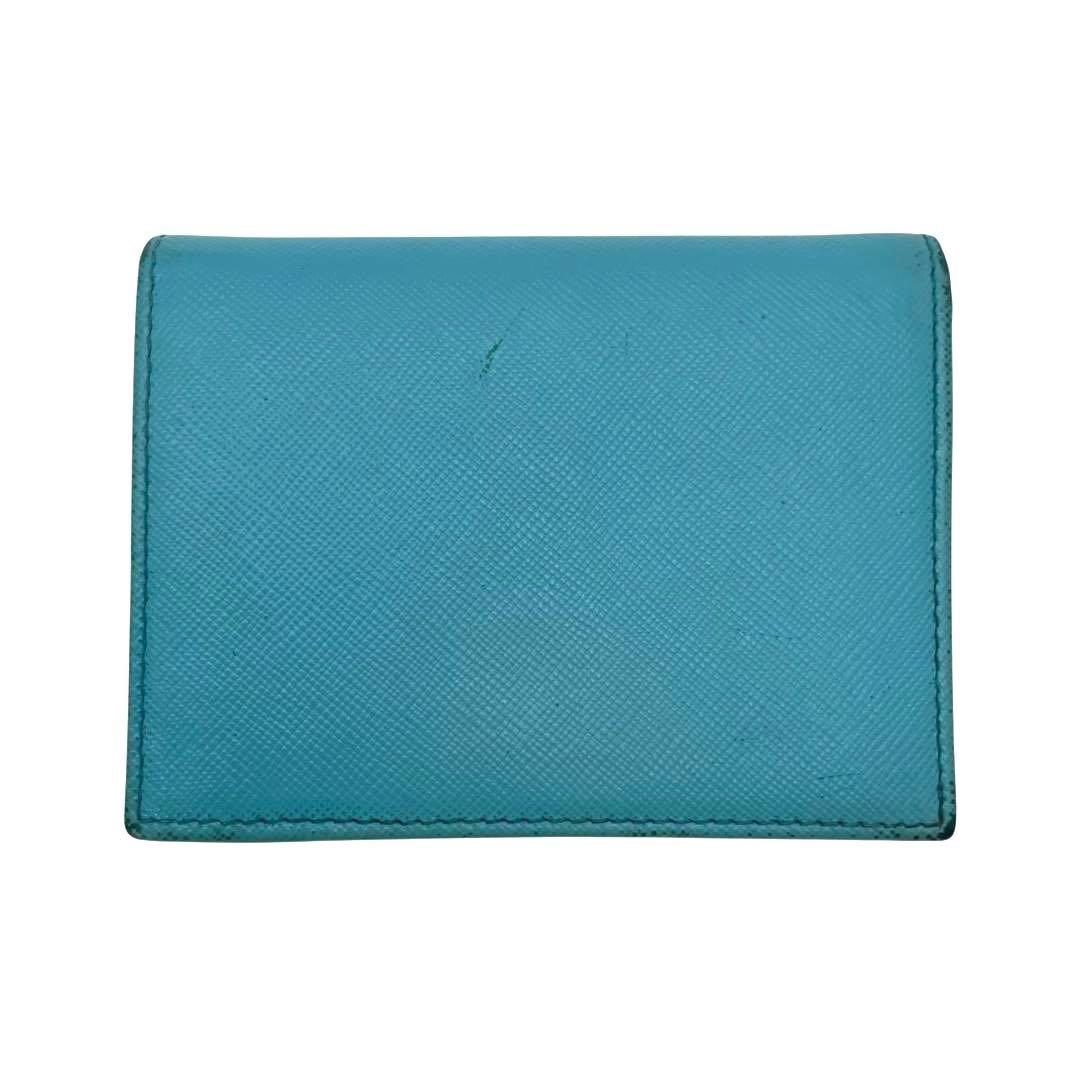 PRADA プラダ 三つ折り財布 三角ロゴ サフィアーノ レザー - メルカリ