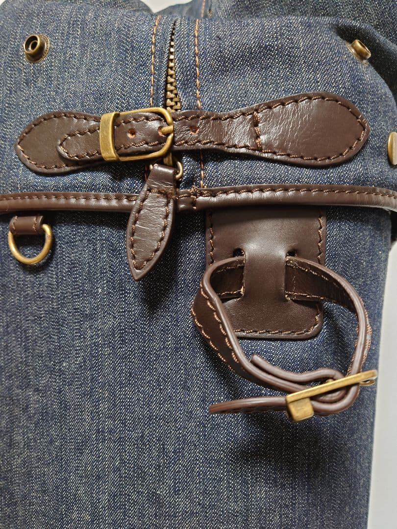 極上極美品✨EVISU＆GOLF デニム キャディバッグ フード一体型初期