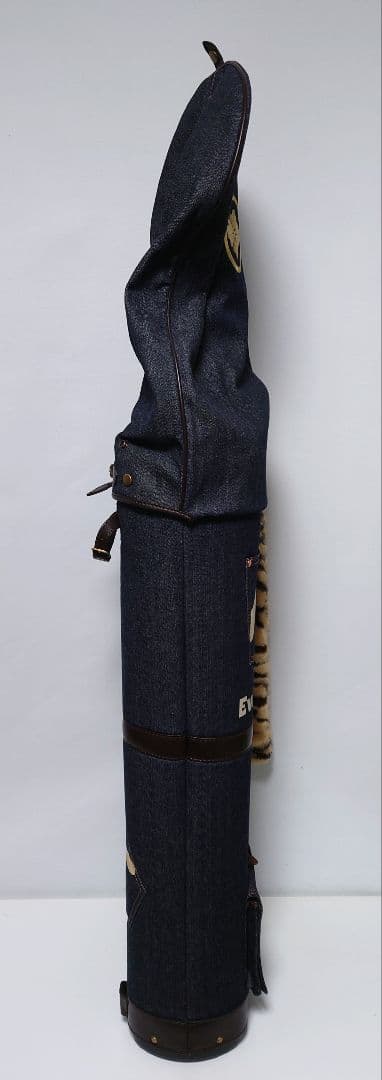極上極美品✨EVISU＆GOLF デニム キャディバッグ フード一体型初期