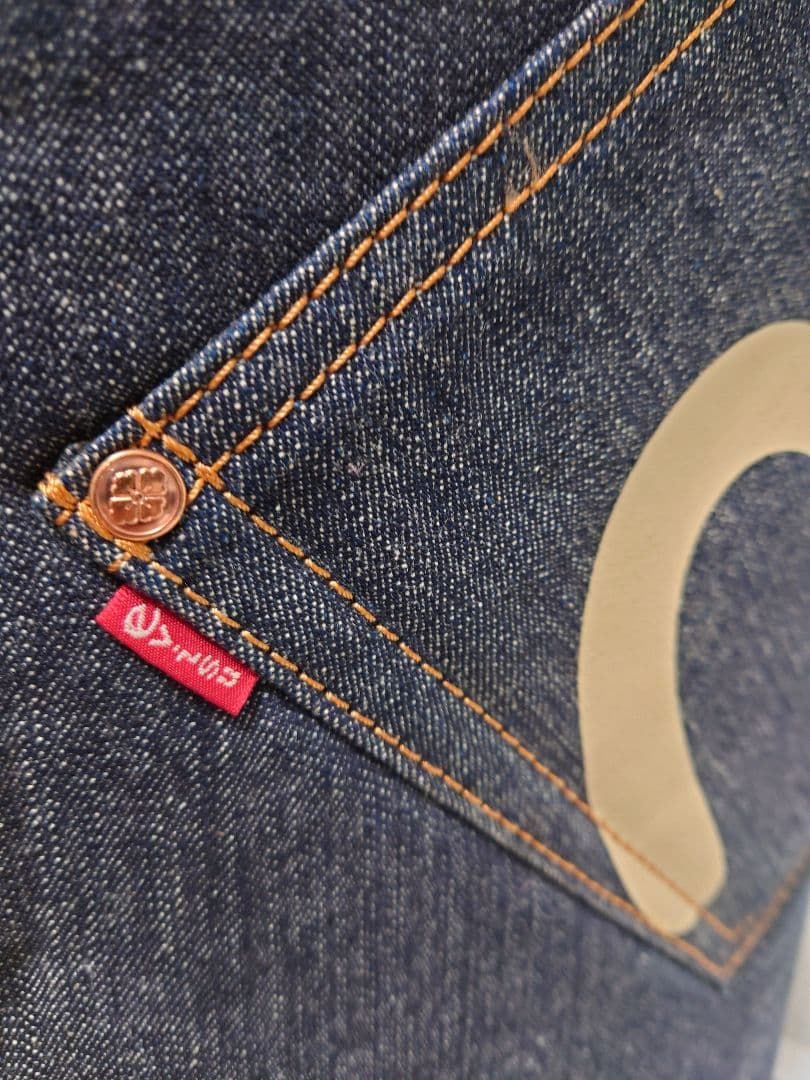 極上極美品✨EVISU＆GOLF デニム キャディバッグ フード一体型初期