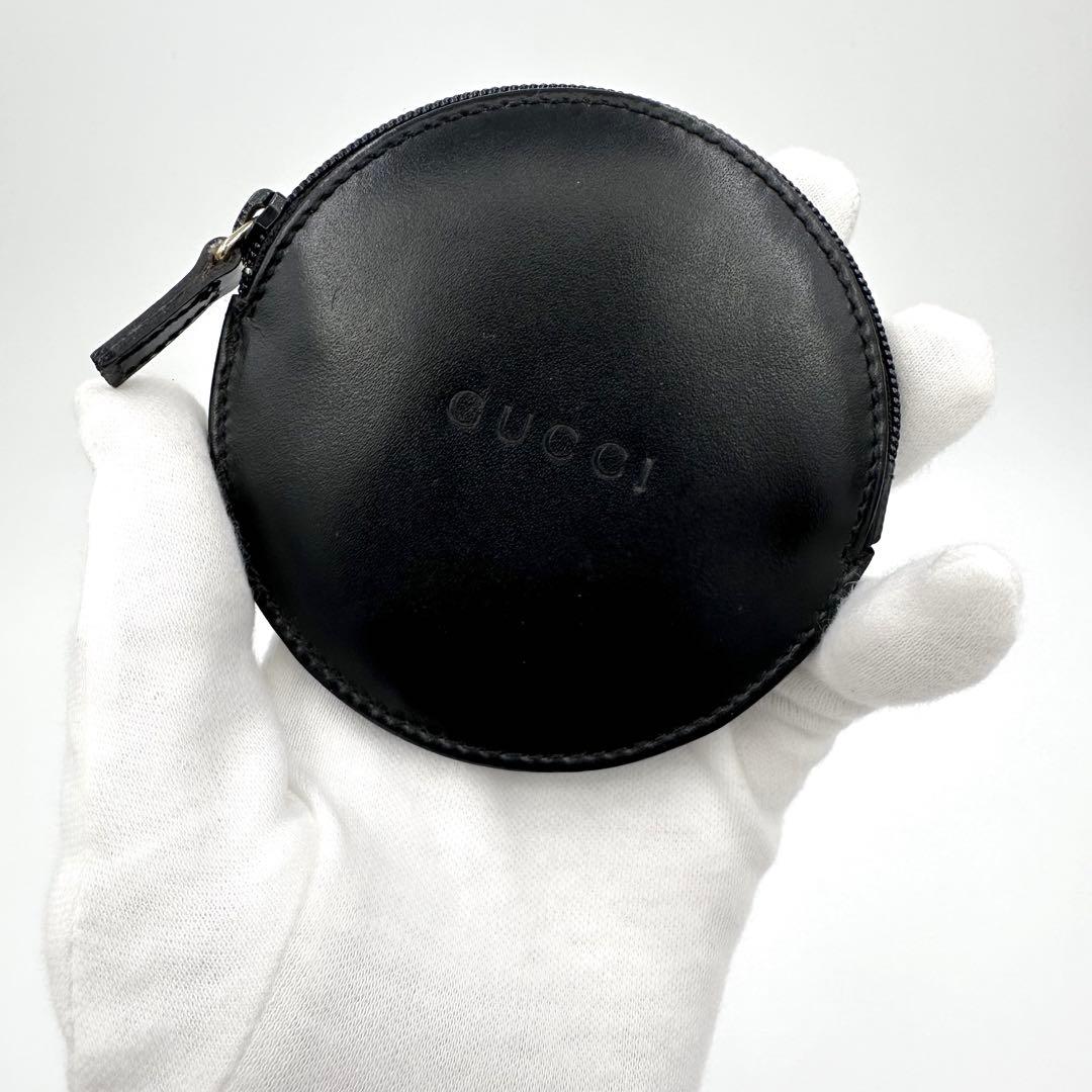 GUCCI グッチ コインケース 小銭入れ ワンポイントロゴ ブラック