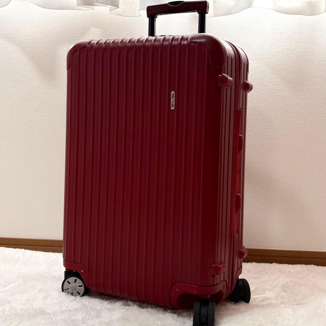 RIMOWA リモワ サルサ キャリーケース 4輪 63L レッド TSA Amazon | リモワ スーツケース RIMOWA 831.63.53.5 SALSA DELUXE