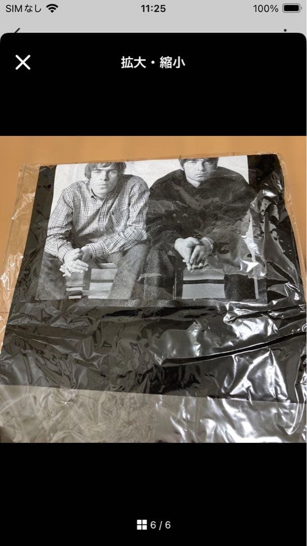 完売品・新品★オアシス★oasis★ Tシャツ Tour Photo Mono