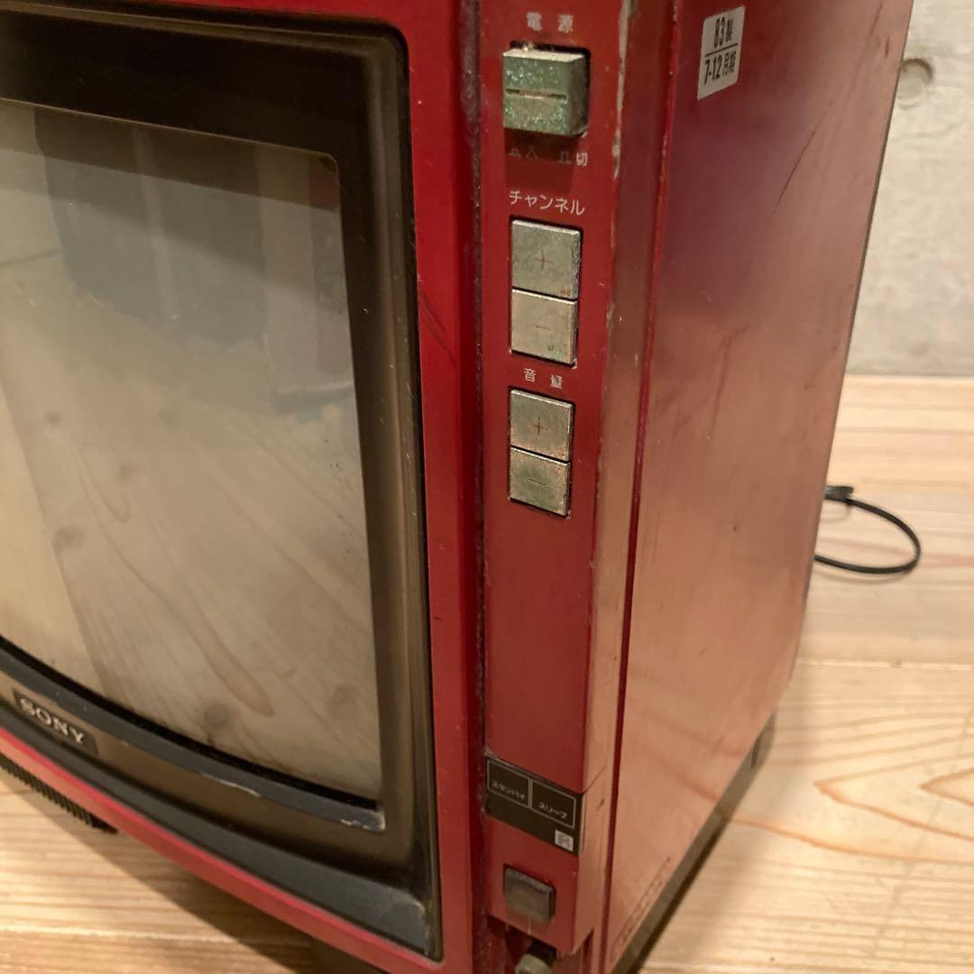 昭和レトロ 赤テレビ 4台 ビクター シャープ ナショナル ソニー
