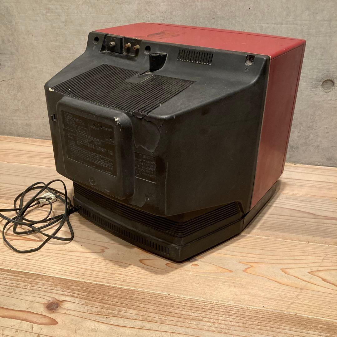 昭和レトロ 赤テレビ 4台 ビクター シャープ ナショナル ソニー