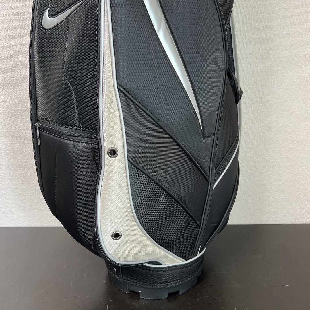 希少 NIKEナイキ キャディバッグブラックシルバー 6分割 9型 ゴルフ