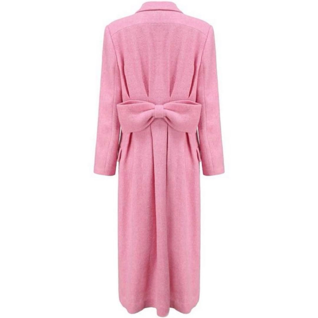 nana jacqueline コート リボン ピンク ダブルブレスト ビジュー