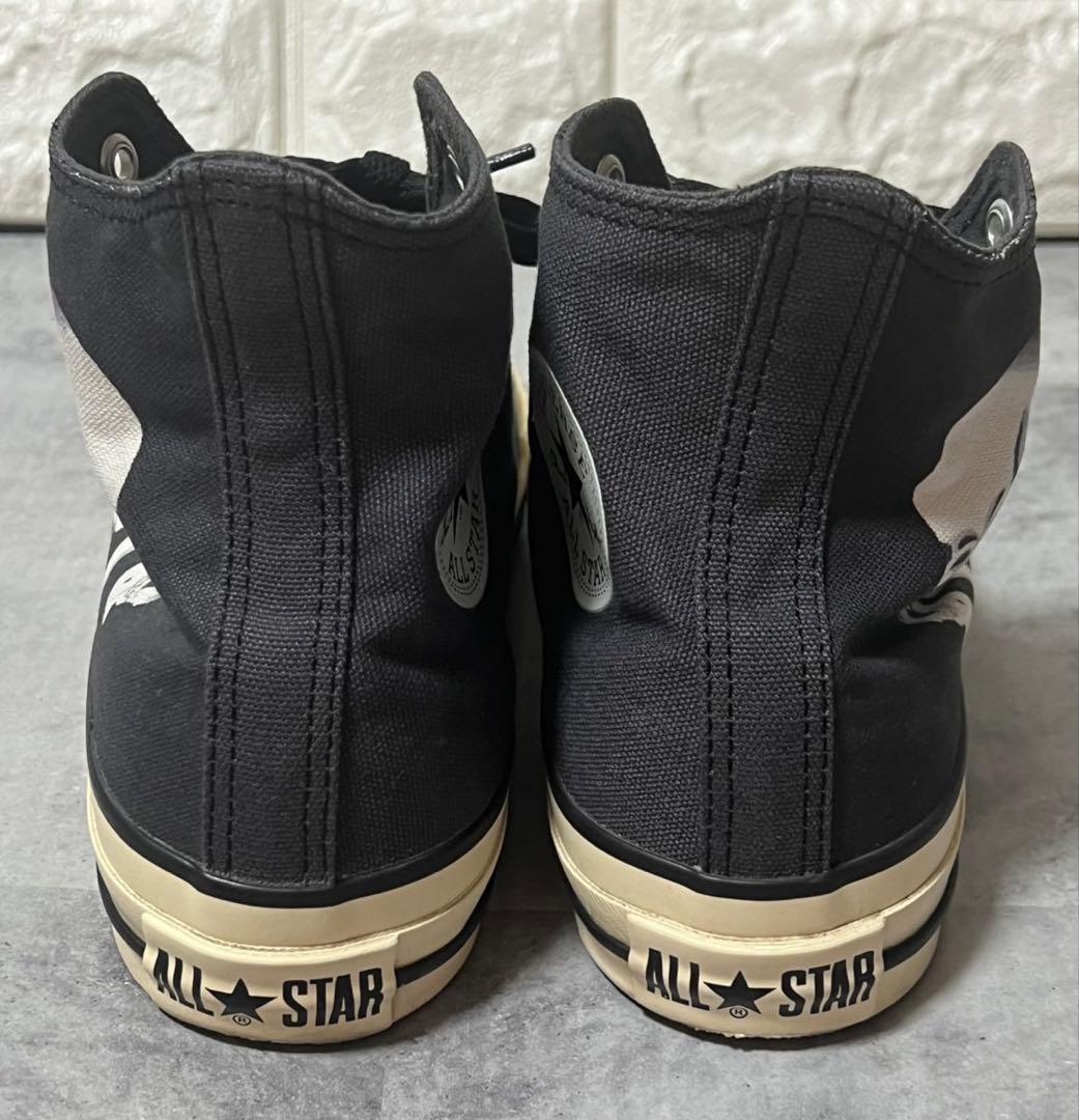 コンバース　23.5cm スニーカー　靴　歌川国芳　浮世絵　スカル　ドクロ　骸骨