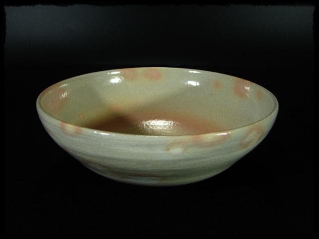 平安 紫峰 茶碗 刷毛目 竹 茶道具 c308