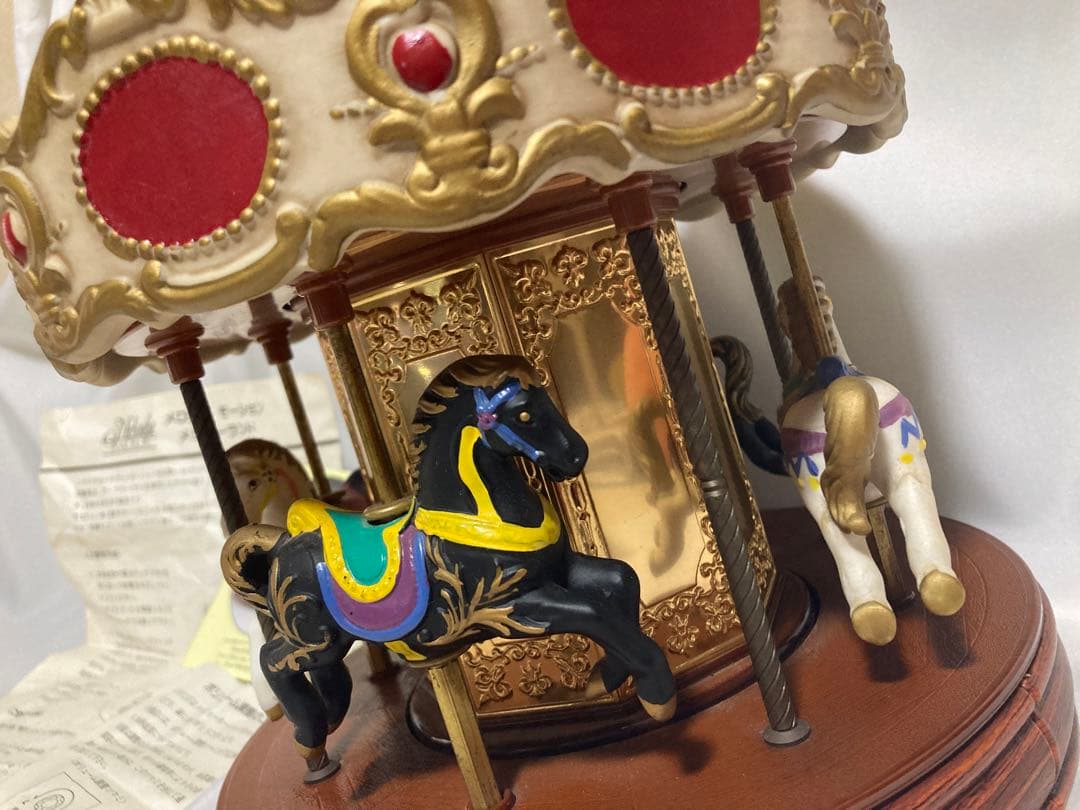 レトロ メリーゴーランド オルゴール 回転木馬 WACO ヴィンテージ 昭和