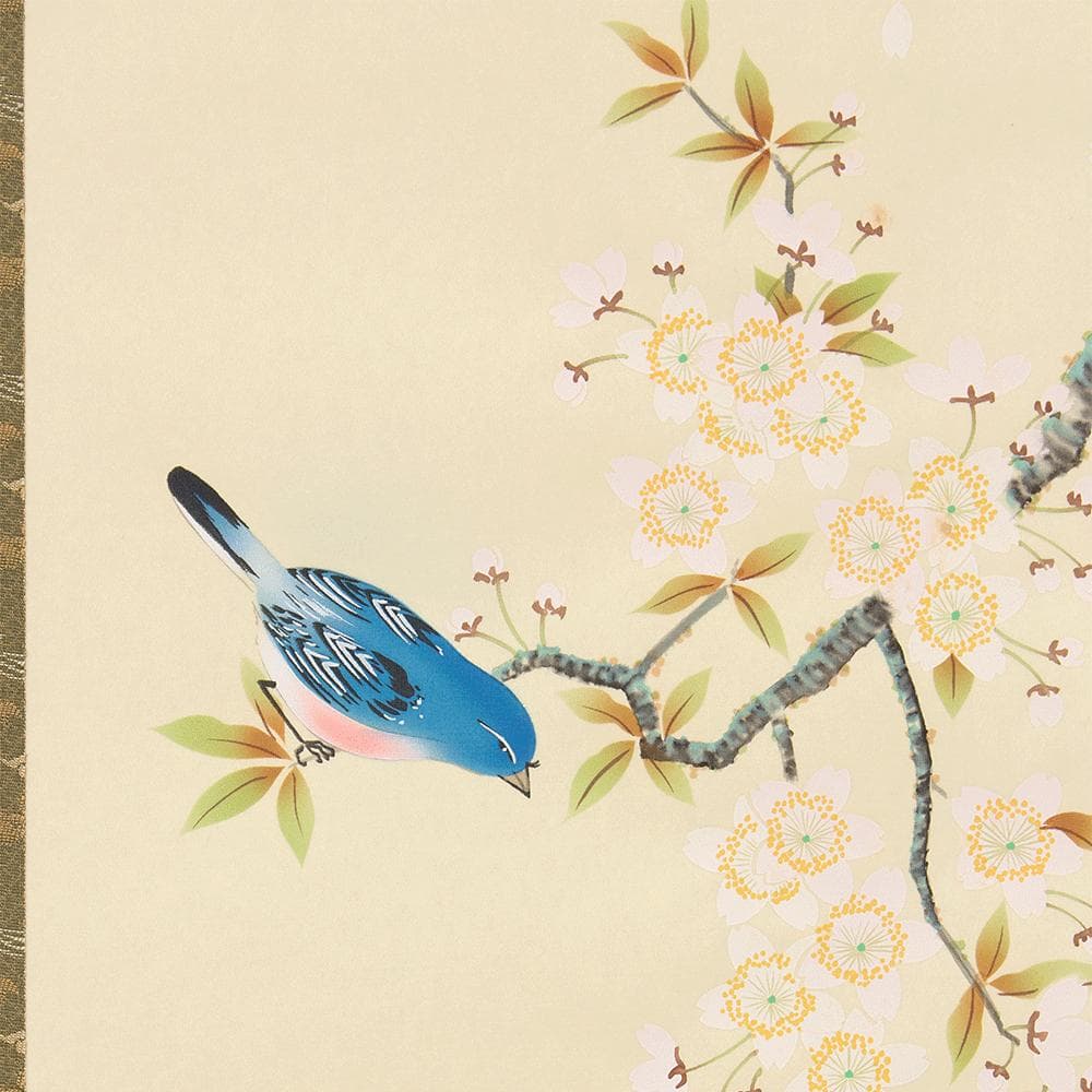 掛軸 日本画 小木曽祥雲「桜に小鳥」共箱 東洋美術会会員 - メルカリ