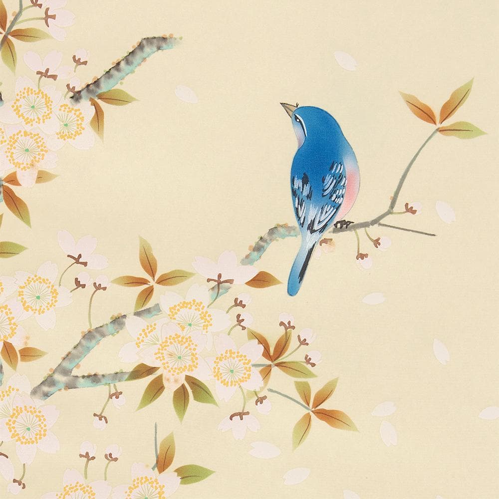 掛軸 日本画 小木曽祥雲「桜に小鳥」共箱 東洋美術会会員 - メルカリ