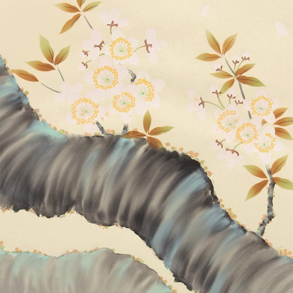 掛軸 日本画 小木曽祥雲「桜に小鳥」共箱 東洋美術会会員 - メルカリ