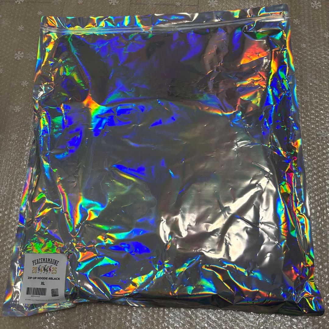 GDRAGON PEACEMAMAONE ジップアップ フーディー黒 XLサイズ