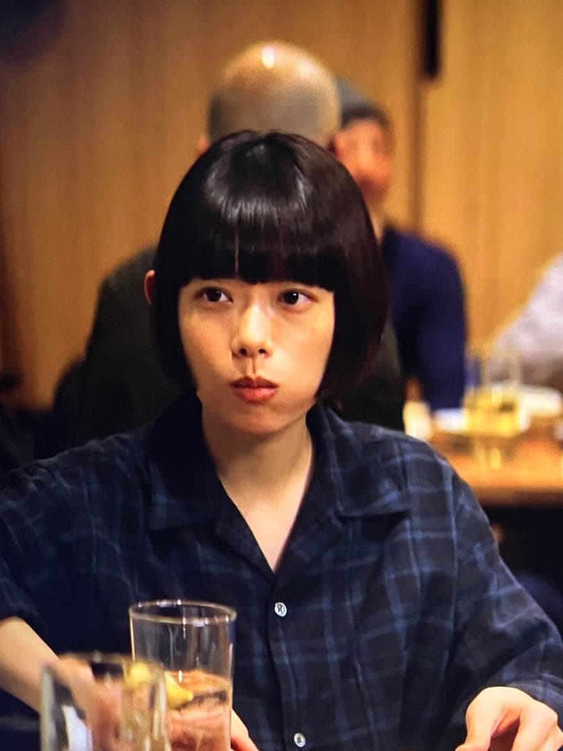 Steven Alanネルマドラスチェックオープンカラー シャツ 杉咲花さん