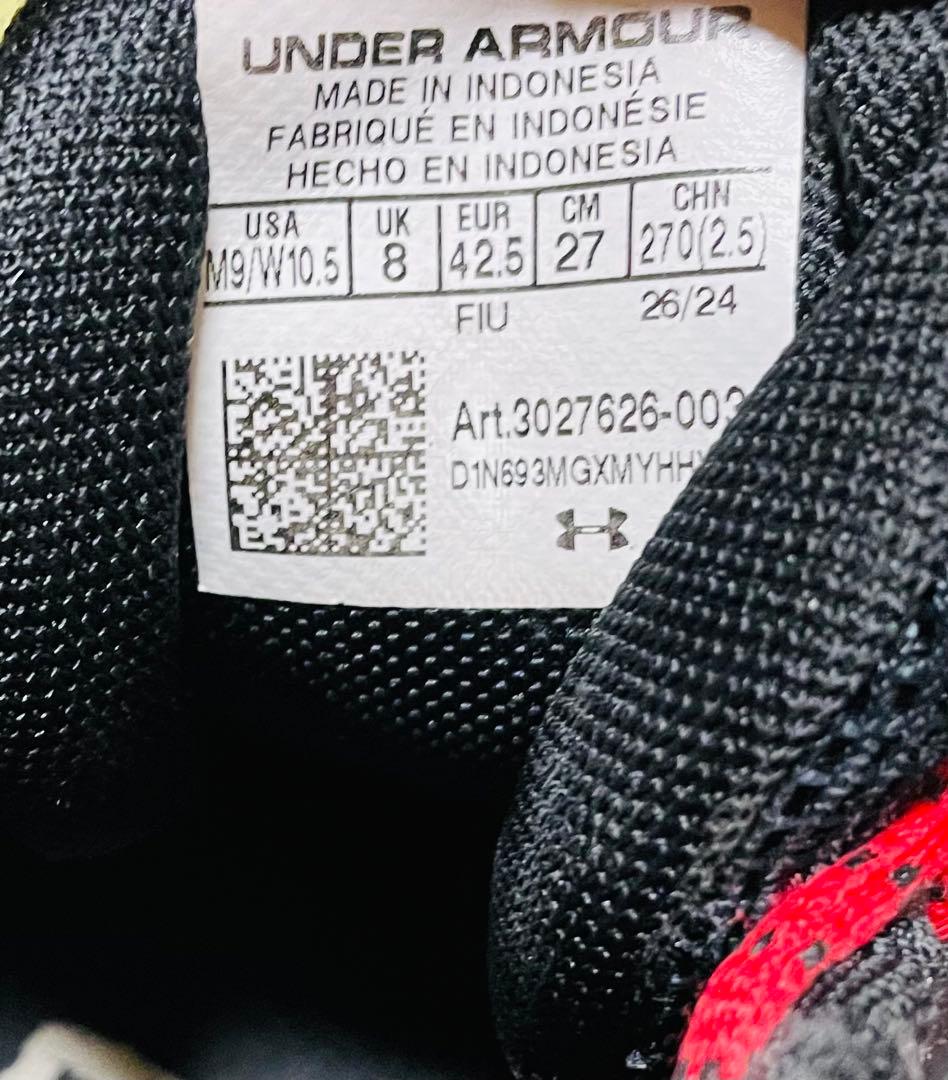 アンダーアーマー バスケットシューズ CURRY Z3 24 赤 27.0 - メルカリ