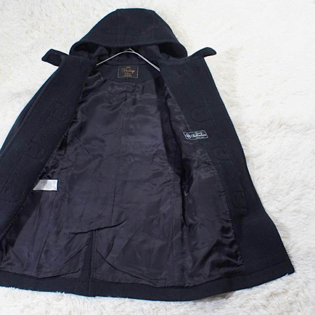 ITALY生地《23区》ヘリテージライン ダッフルコート(32)ヘリンボーン