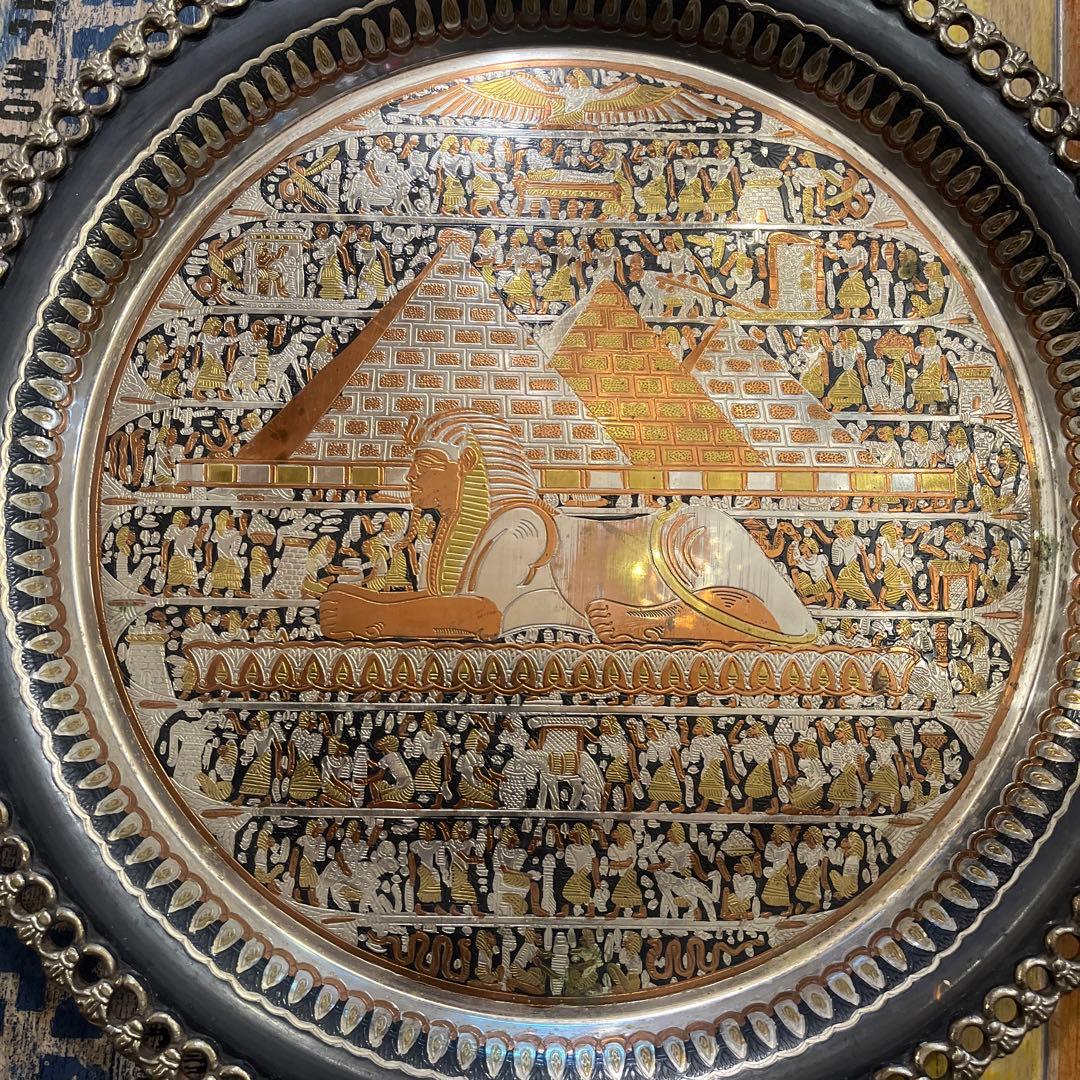 古代エジプト絵　お盆