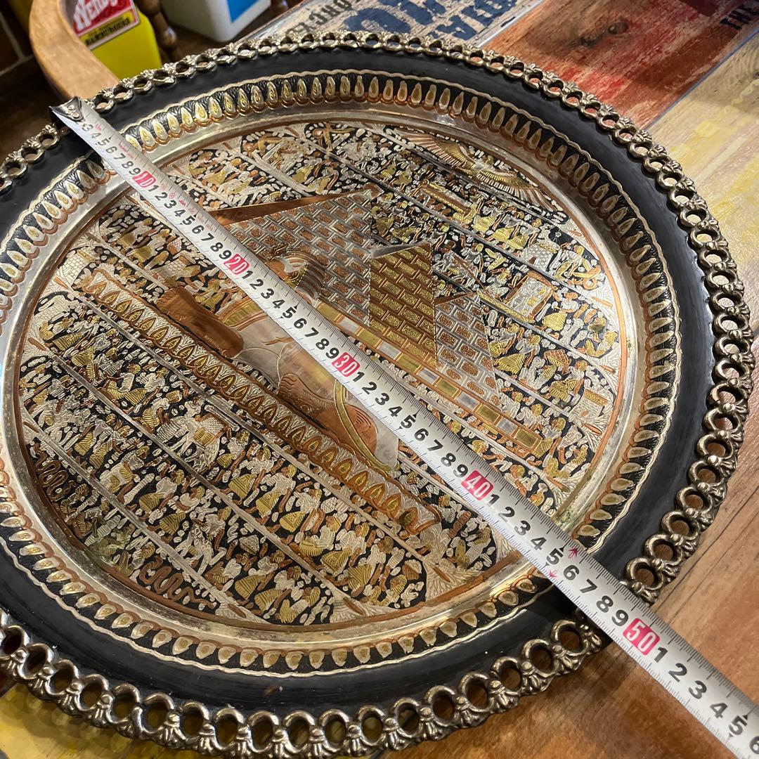 古代エジプト絵　お盆