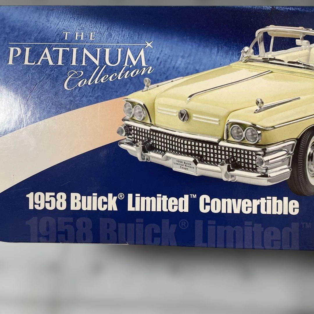 1958ビュイックリミテッドコンバーチブル1/18（ホワイト）30センチ以上有り