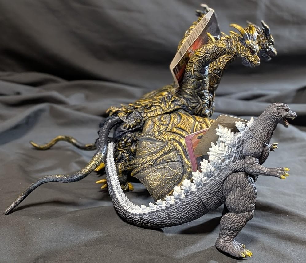 FINAL WARS カイザーギドラ＆ゴジラ（バンダイ）タグ付ソフビ2体