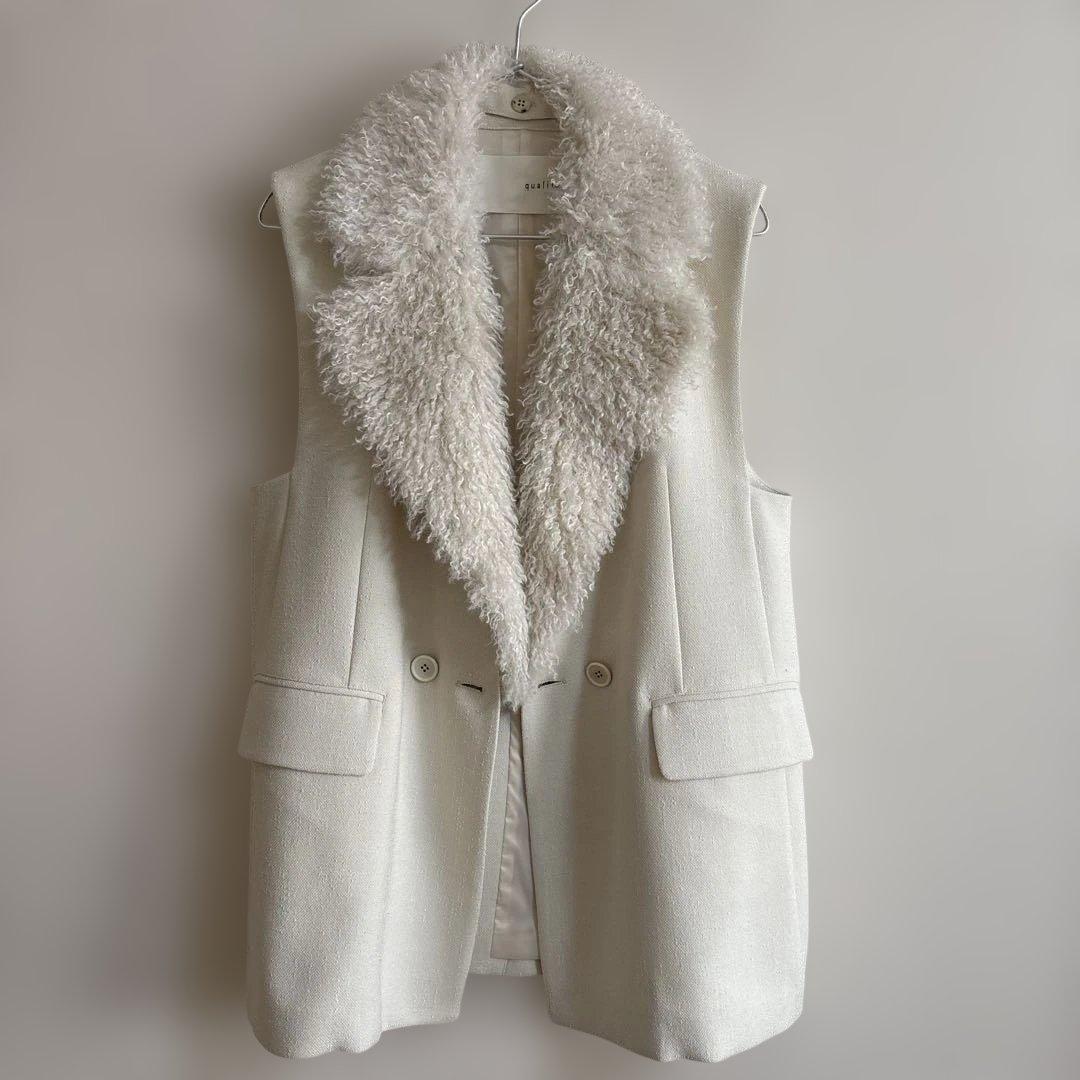 カリテ　ツィード　ジレ ラメツイードジレ｜qualite / カリテ