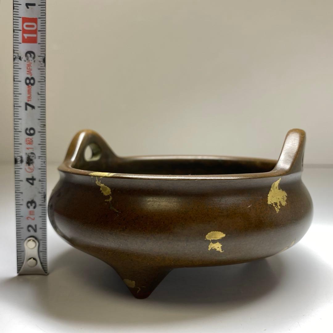 中国古玩 大明宣徳年製 古銅香炉 906g 東Y7-0307☆2Fトトカエ - メルカリ