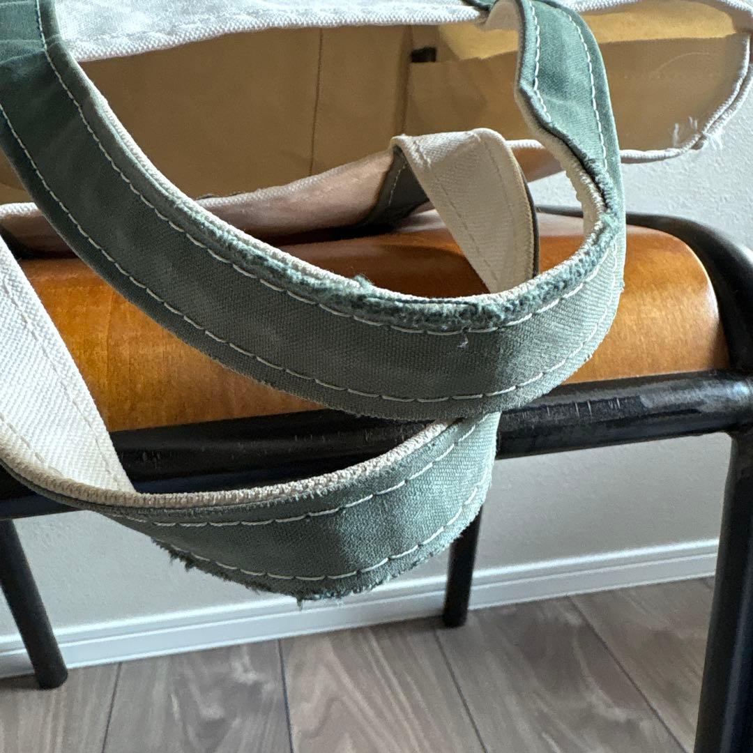 L.L.Bean ボートアンドトート トートバッグ　グリーン　ロゴ入り