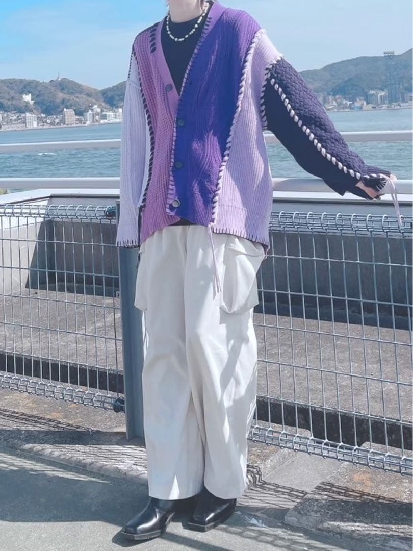 MAISON SPECIAL】鬼ワッフル Vネックニットカーディガン - メルカリ