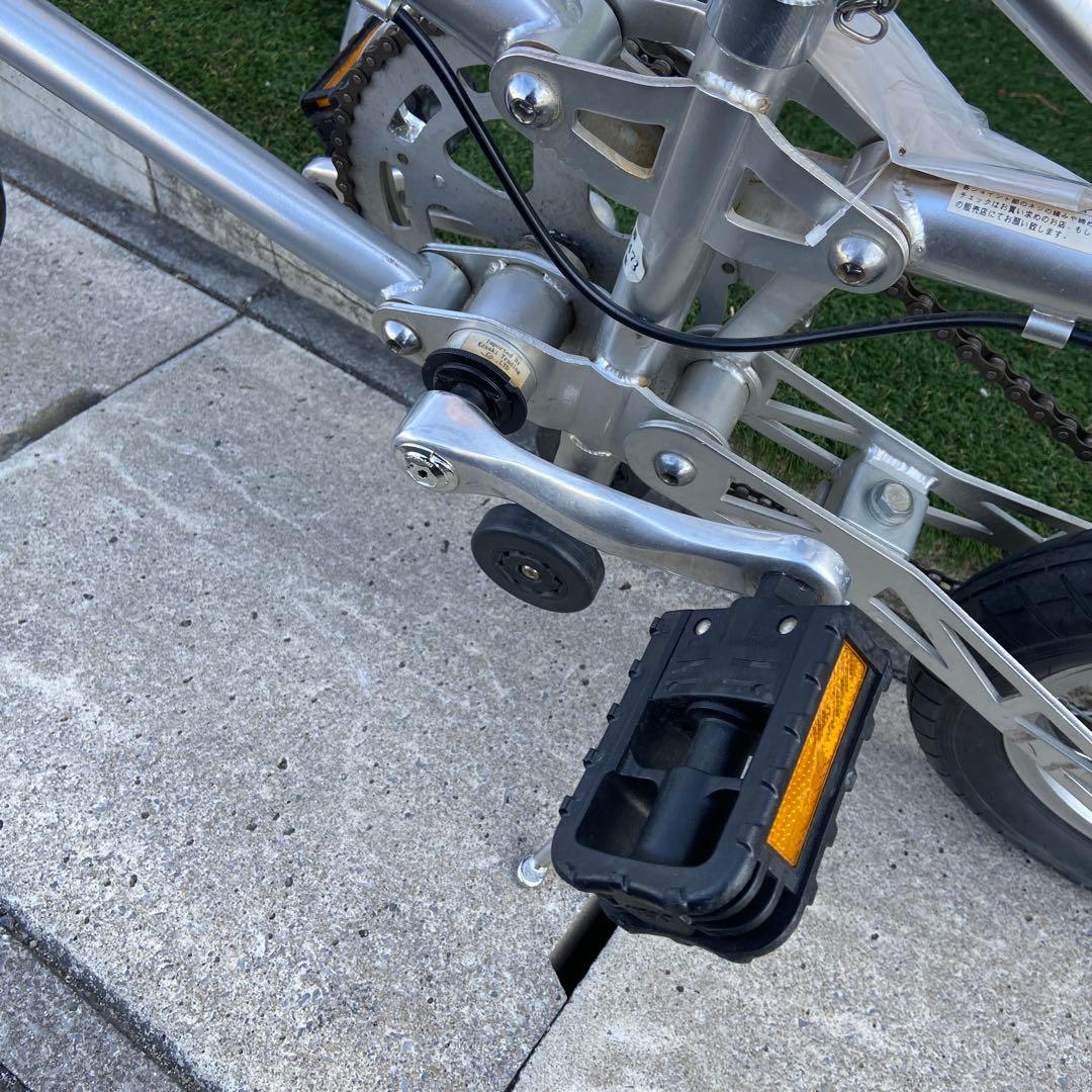 GEKKO ゲッコウ⭐️折りたたみ自転車 シルバー 【3614】 - メルカリ