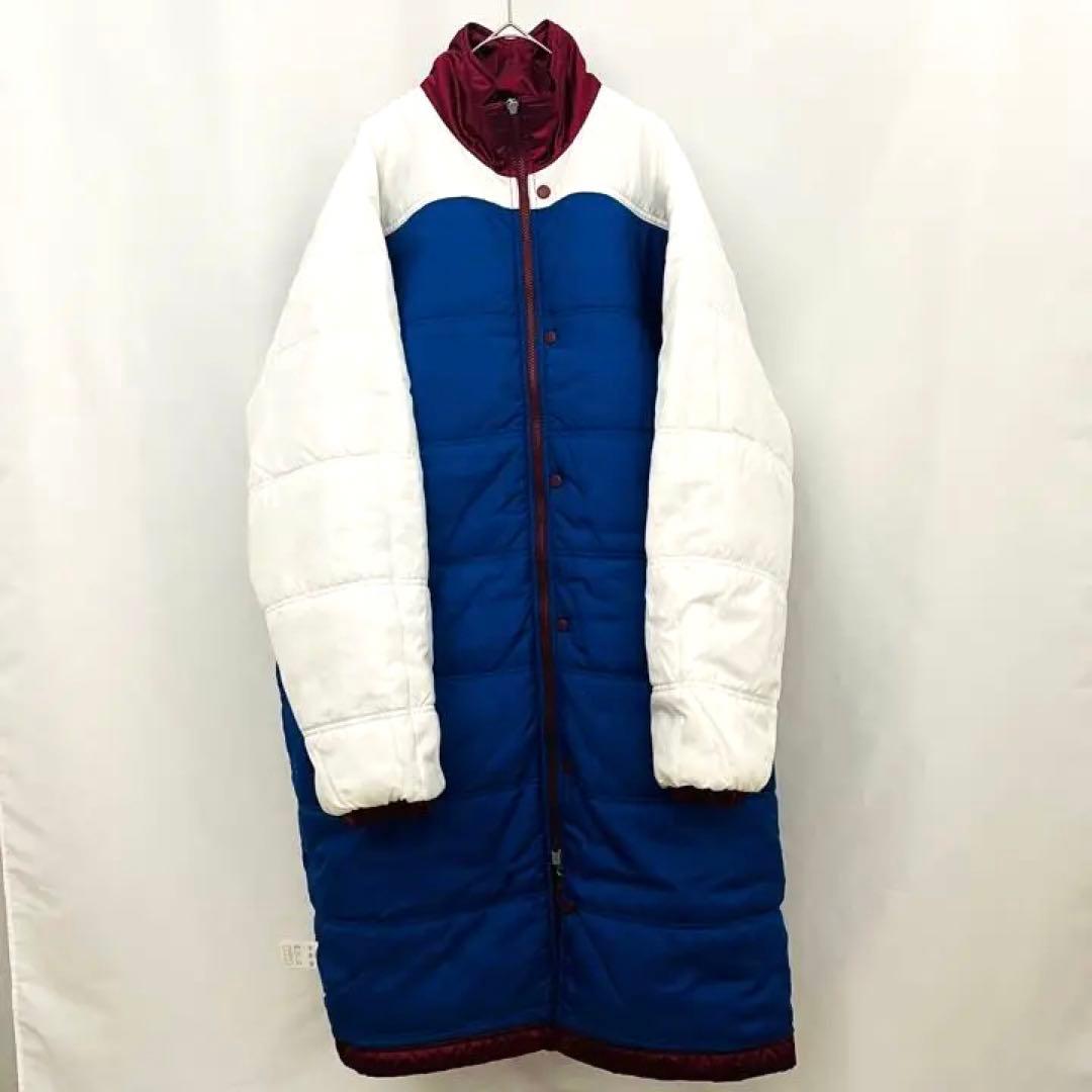 NIKE】 ナイキ ベンチコート 90s 銀タグ 刺繍 ダウン ワインレッド