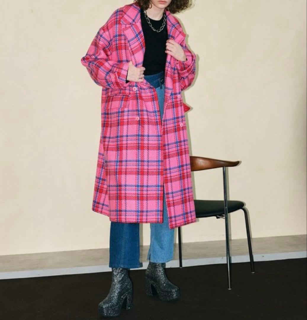 MAISON SPECIAL ロービングチェックオーバーコート MAISON SPECIAL（メゾンスペシャル）の「ロービングチェックオーバー