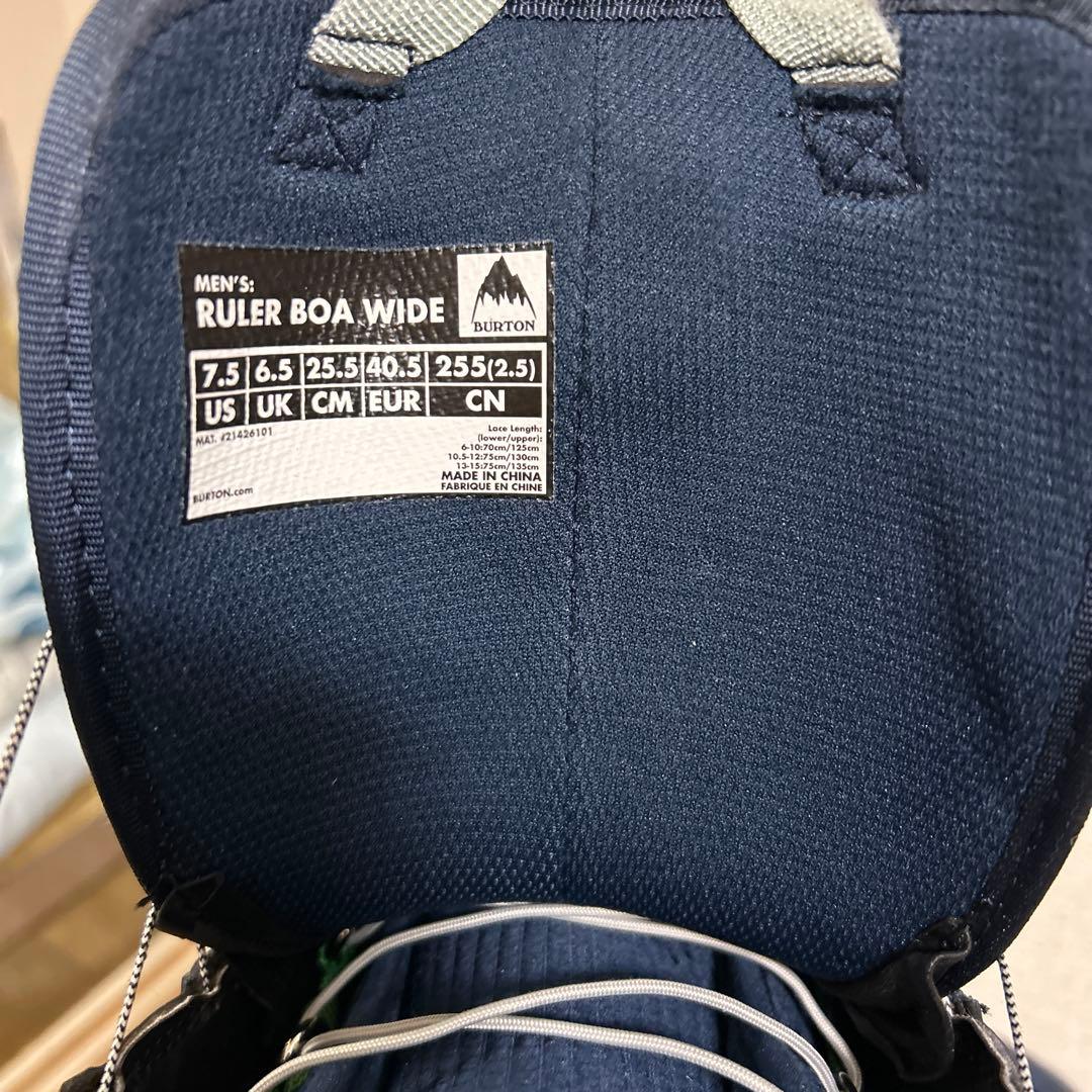 【新品】2021 BURTON RULER BOA WIDE 25.5cm