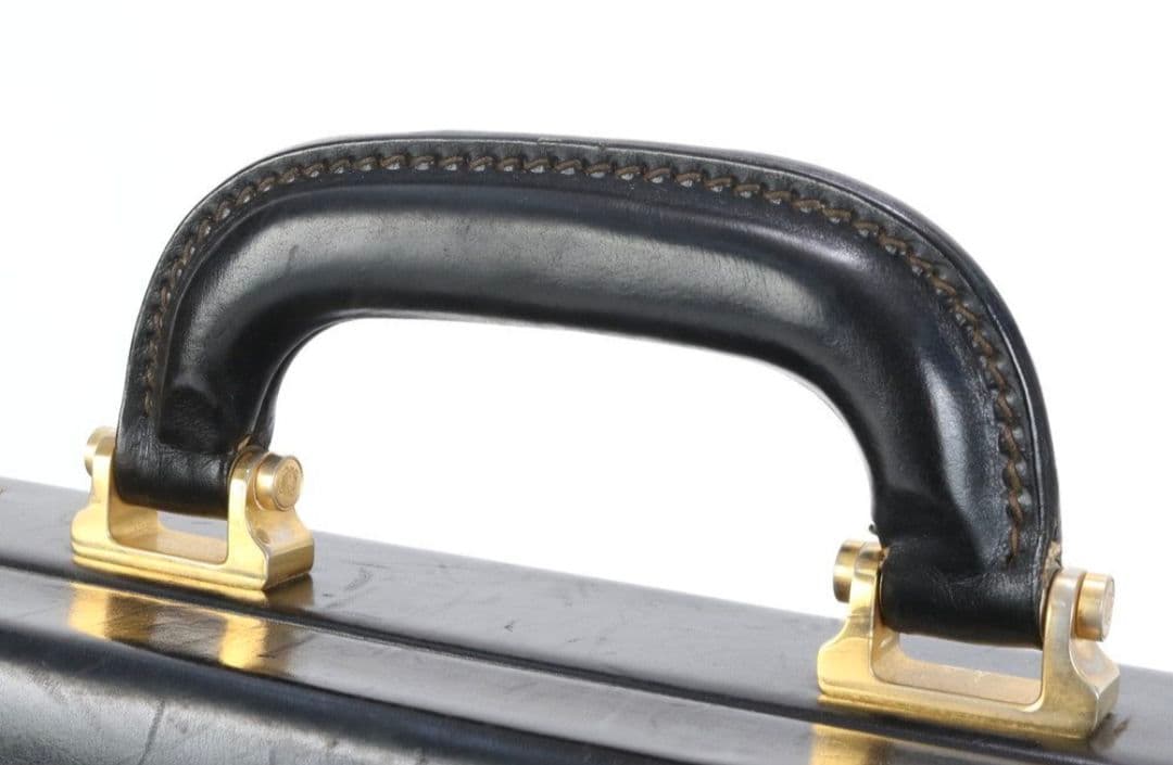 美品□ロエベ□アナグラム レザー アタッシュケース ハードケース A4