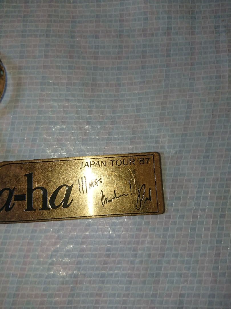 a-ha キーホルダー JAPAN TOUR 1987