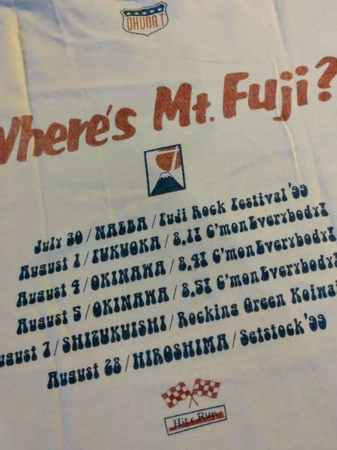 希少 90s フジロック 奥田民生 ビンテージ SMA HGOT Tシャツ OT