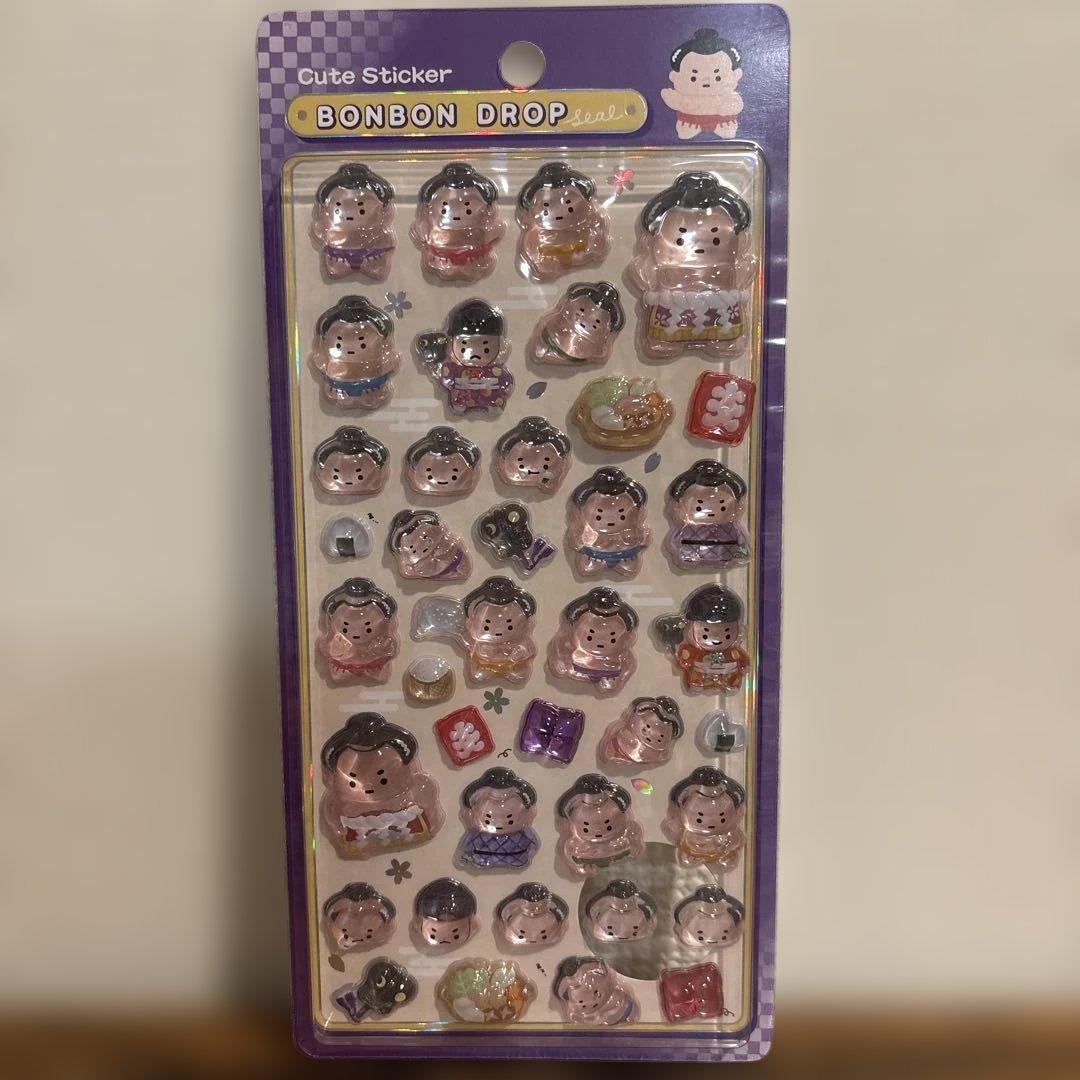 国内 正規品 ボンボンドロップシール お相撲さん 和柄 新品未開封