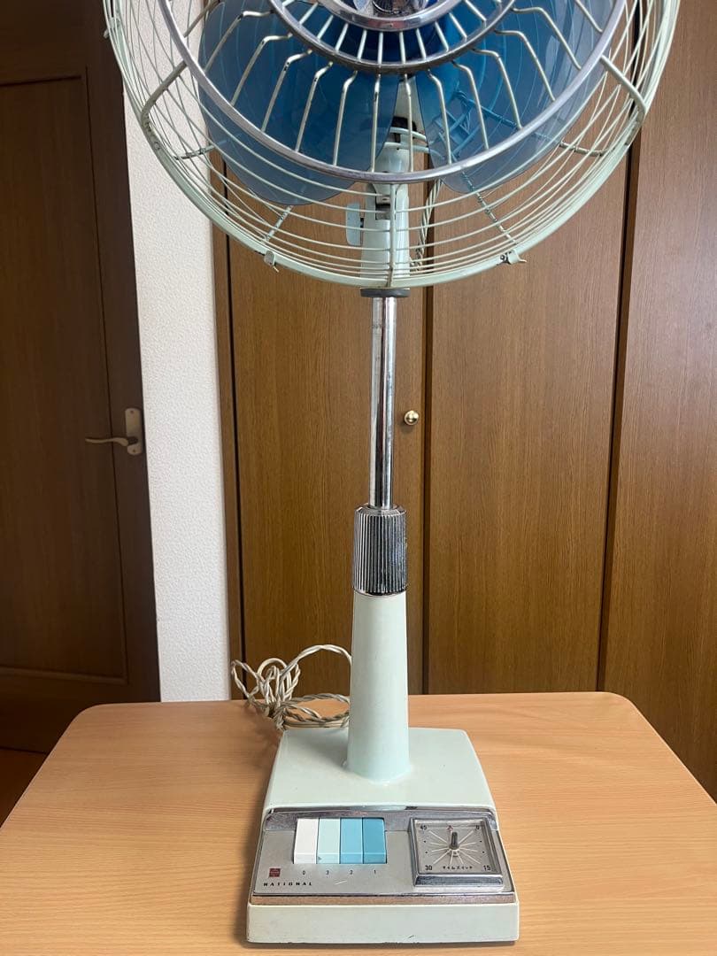 National 昭和レトロ 扇風機 30HD 動作品タイマー付き - メルカリ