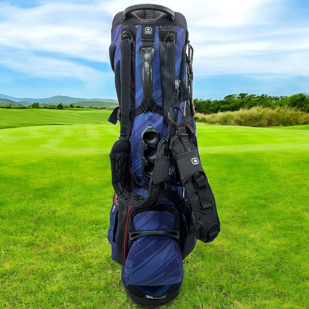 OGIO GROM グロム スタンド式 キャディバッグ 14分割 ブルー オジオ