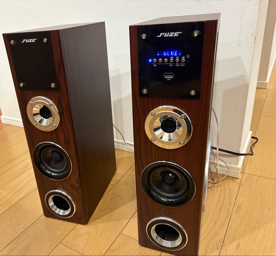 TSX250BT FUZEデュアルウーファー Bluetooth対応　スピーカー リモコン無し FUZE Bluetooth対応 アンプ内蔵 デュアルウーファー