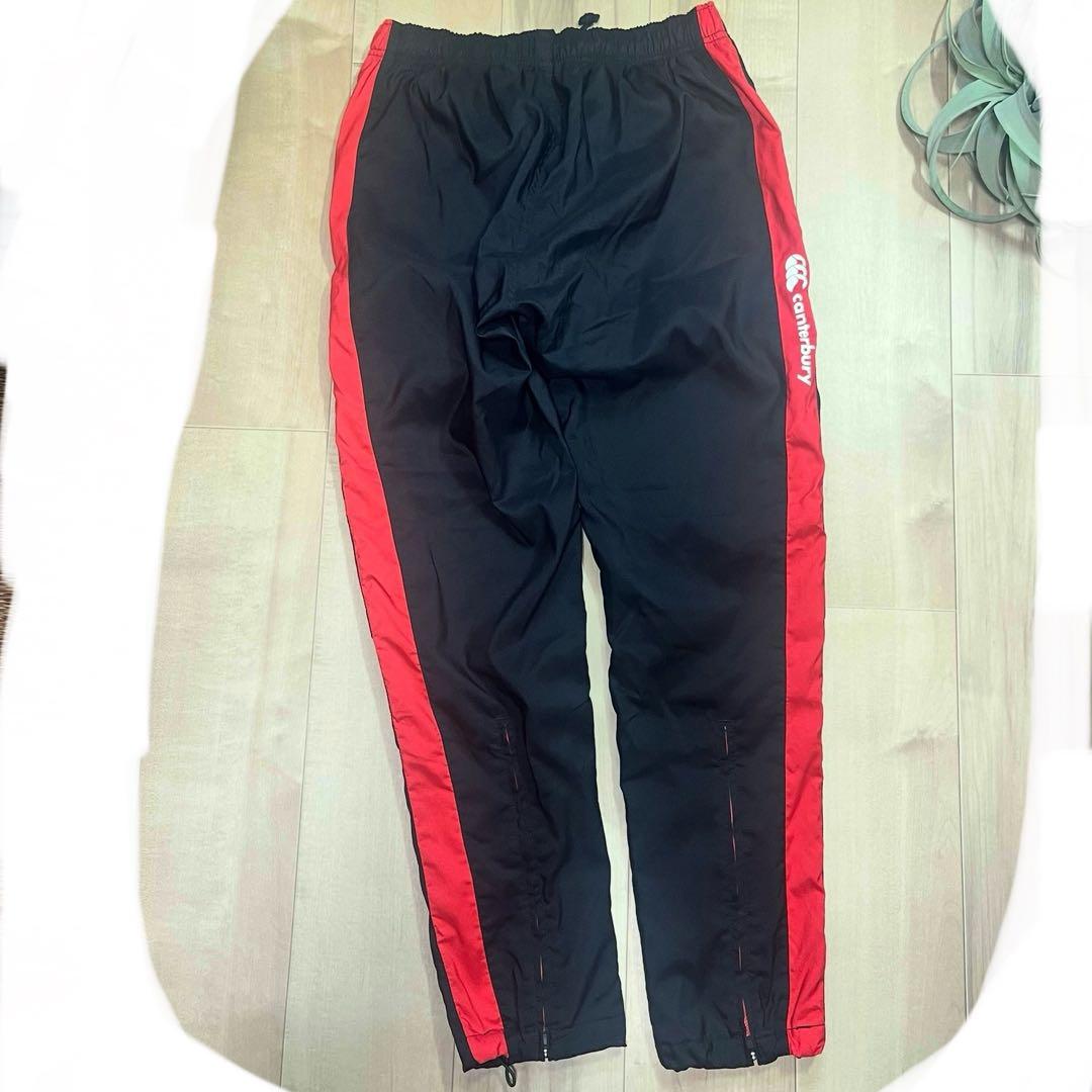 B*e様 canterbury ウォームアップウェア 上下セット 黒/赤 少し厚